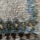 Vintage Swedish Wool Rya Rug Woven Handmade Signed S.L 1960s