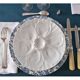 6 oyster plates white porcelain Pillivuyt