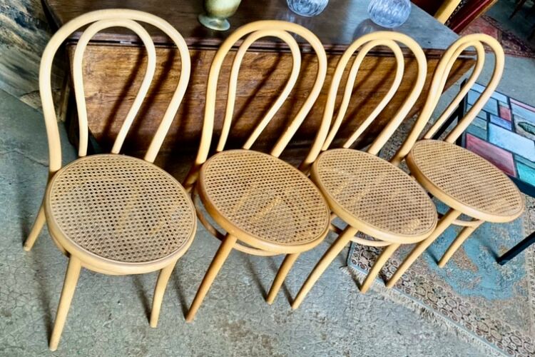 Série de 4 chaises bistrot