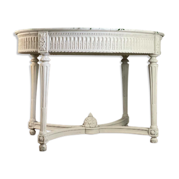 Painted carved wooden planter, circa 1900