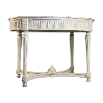 Painted carved wooden planter, circa 1900