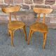 Pair of chairs bistrot banana model 1950s
