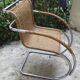 Ludwig van der Rohe MR12 rattan and tubular chrome armchair