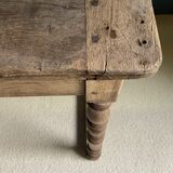 Console en chêne, table de drapier 19e siècle