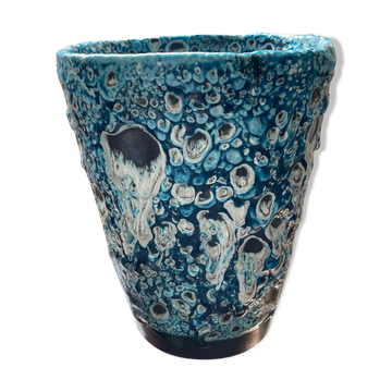 Vintage ceramic pot cache Fat Lava 60s