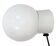 Vintage White Porcelain Wall Light with Milk Glass, 1960s