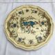 Pair old plate Moustiers Salins ceramics painted france vintage