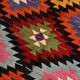 Geometric Multicolor Turkish Kilim Rug, 158x297Cm