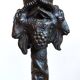 Lampe de table vintage en bronze patiné à décor de lions, années 1950