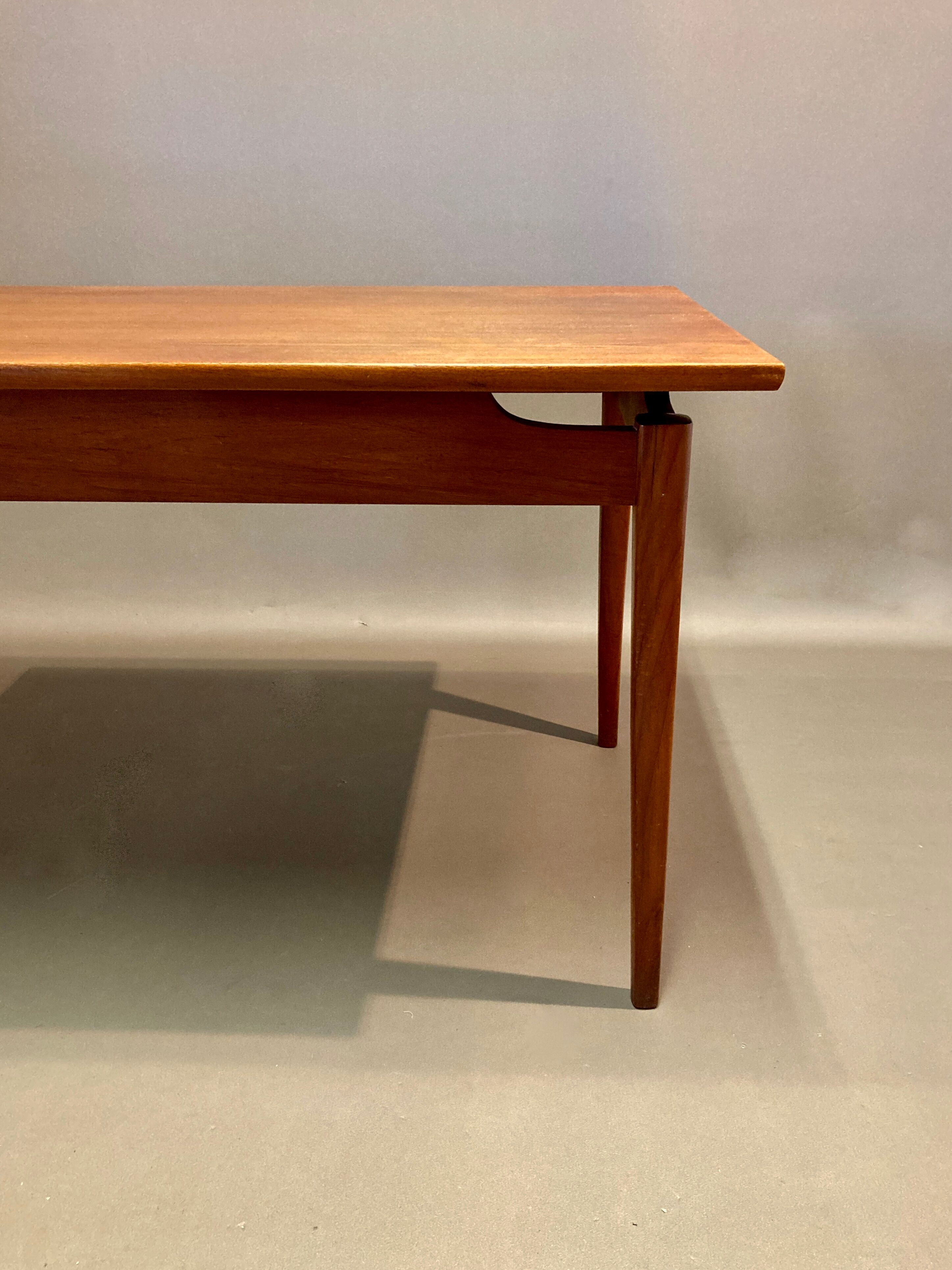 High table teak scandinavian design 1950