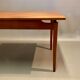 Table haute teck design scandinave 1950