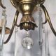 Bronze and crystal chandelier in the style of the Baguès house