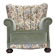 1970s, Danish relax armchair, green furniture velour, original condition.