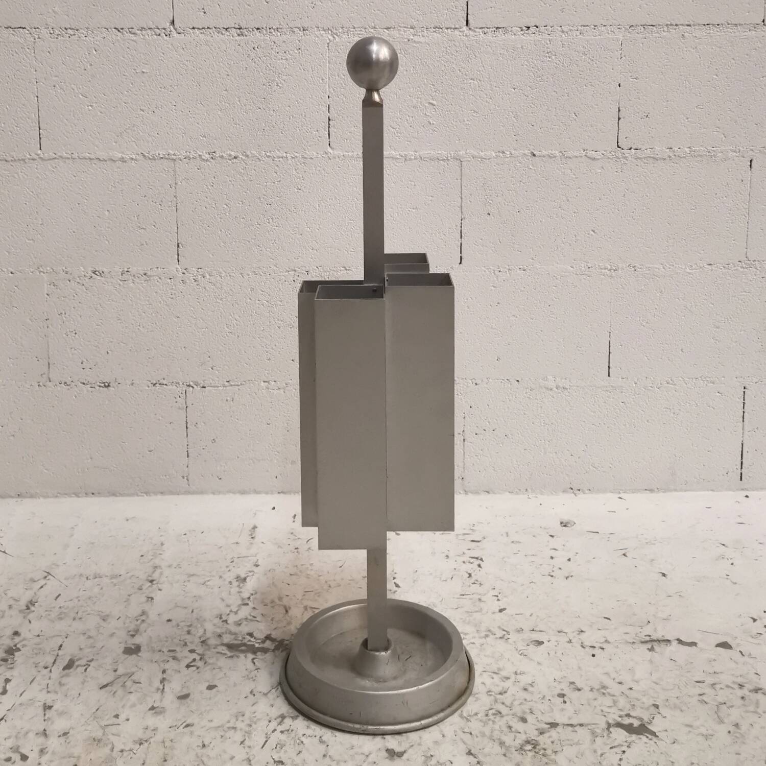 1970s vintage aluminium umbrella stand