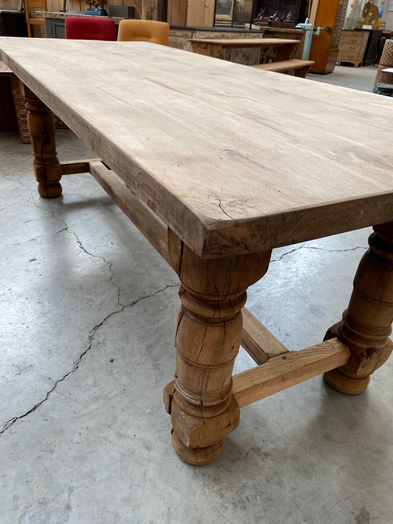 Oak farmhouse table