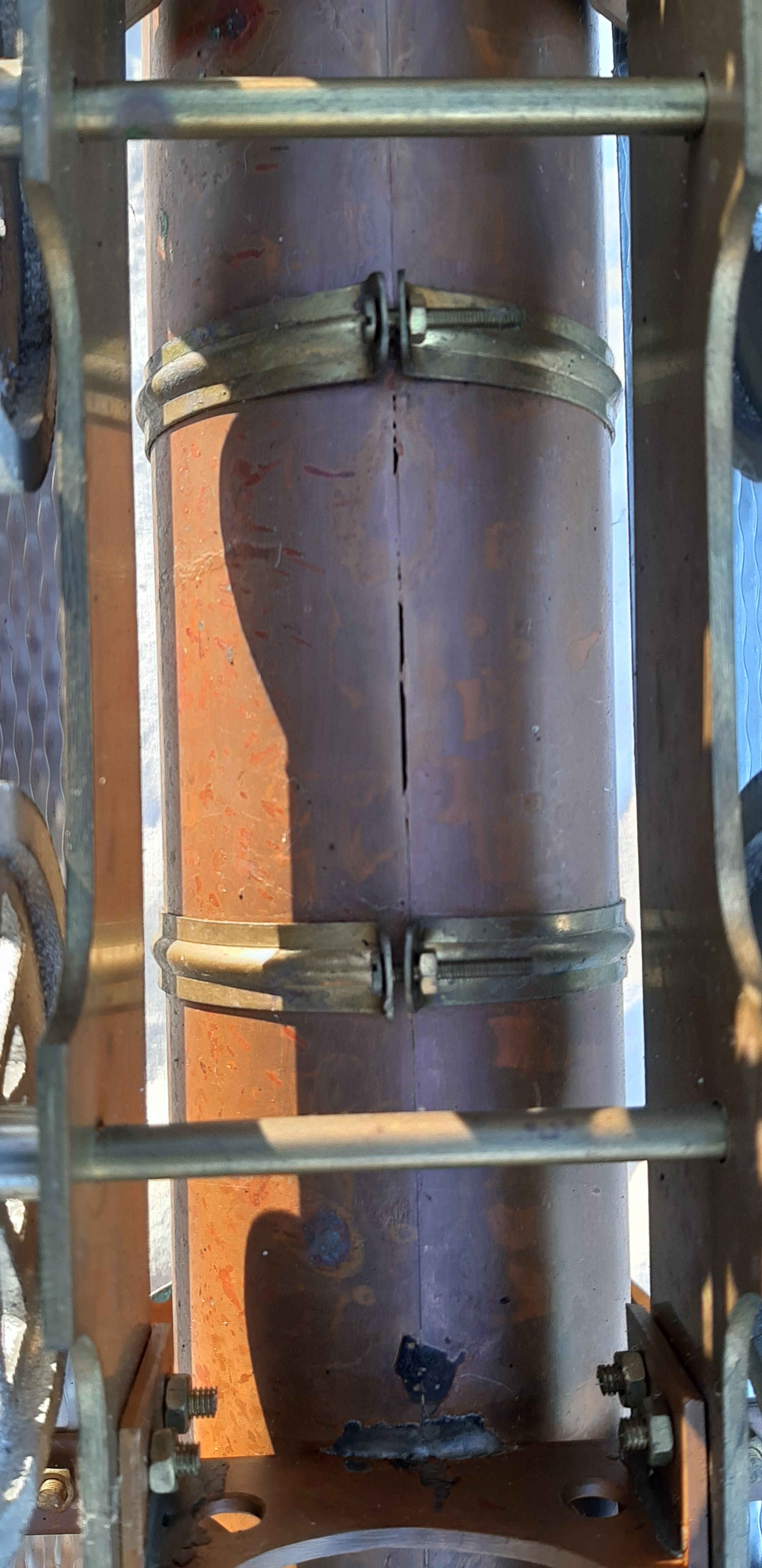 Locomotive copper red