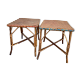 Vintage wicker tables two