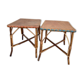 Vintage wicker tables two