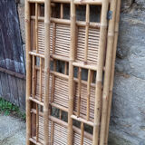 bamboo folding library, vintage, 60s