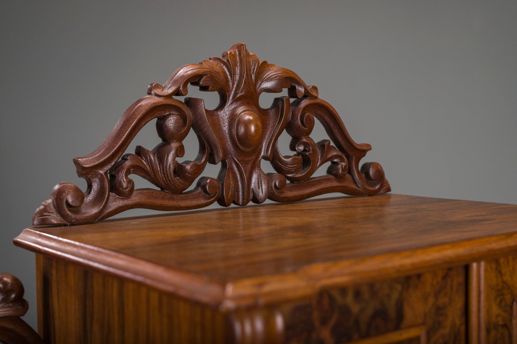 Louis Philippe walnut secretary desk