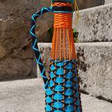 Bottle scoubidous conical, 60s