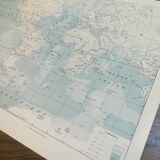 Old map of the seas from 1928