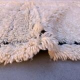 White Marmoucha Moroccan rug - 200 x 148 cm