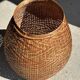Large oval basket Indonesian weaving with lid H65 D50
