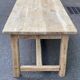 Large extendable farmhouse dining table stripped in solid oak 200-300cm