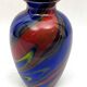 Vase en verre de Murano multicolore postmoderne par Ottavio Missoni. Italie des années 1980