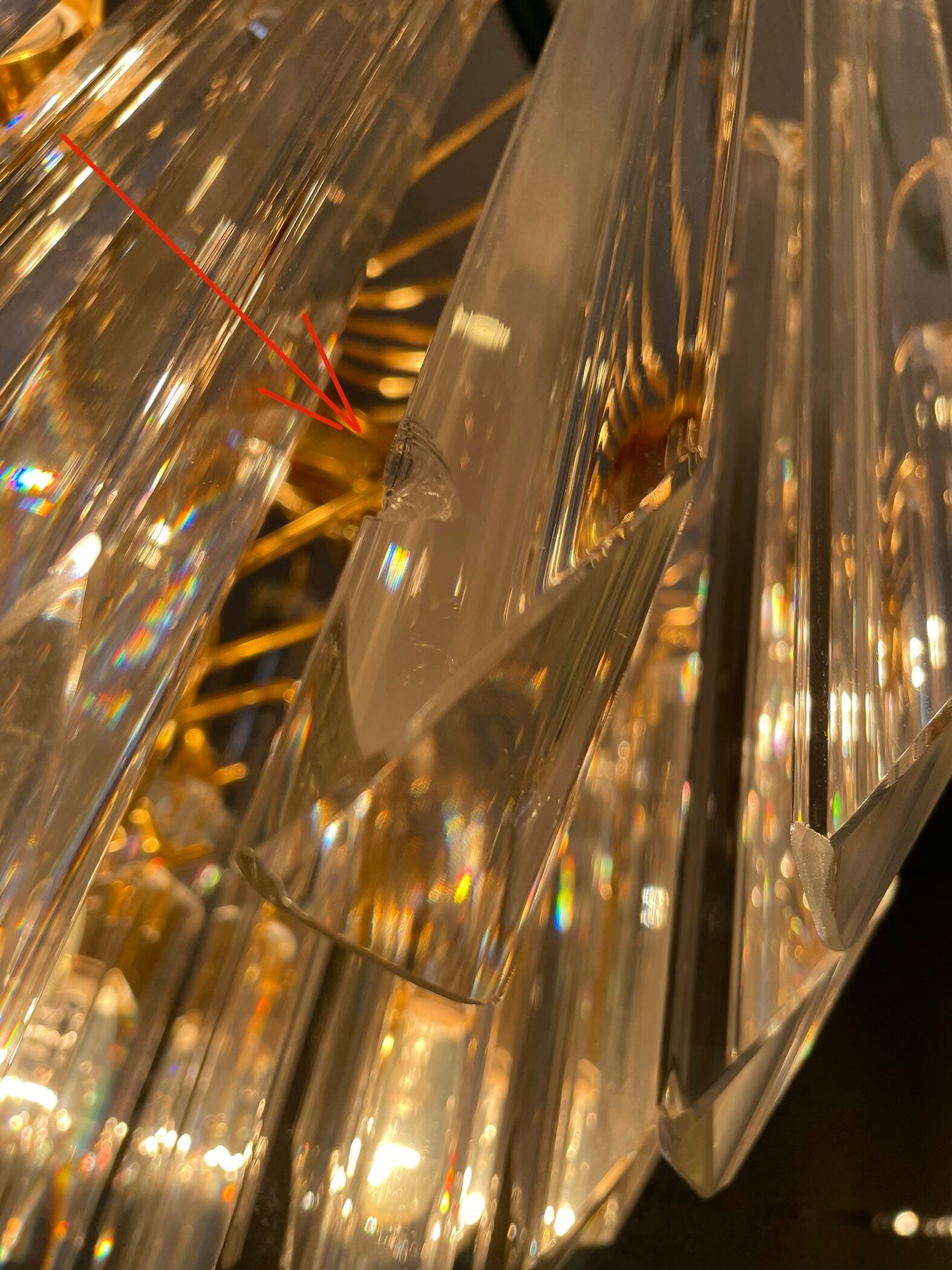 Vintage Paolo Venini chandelier, 1970s