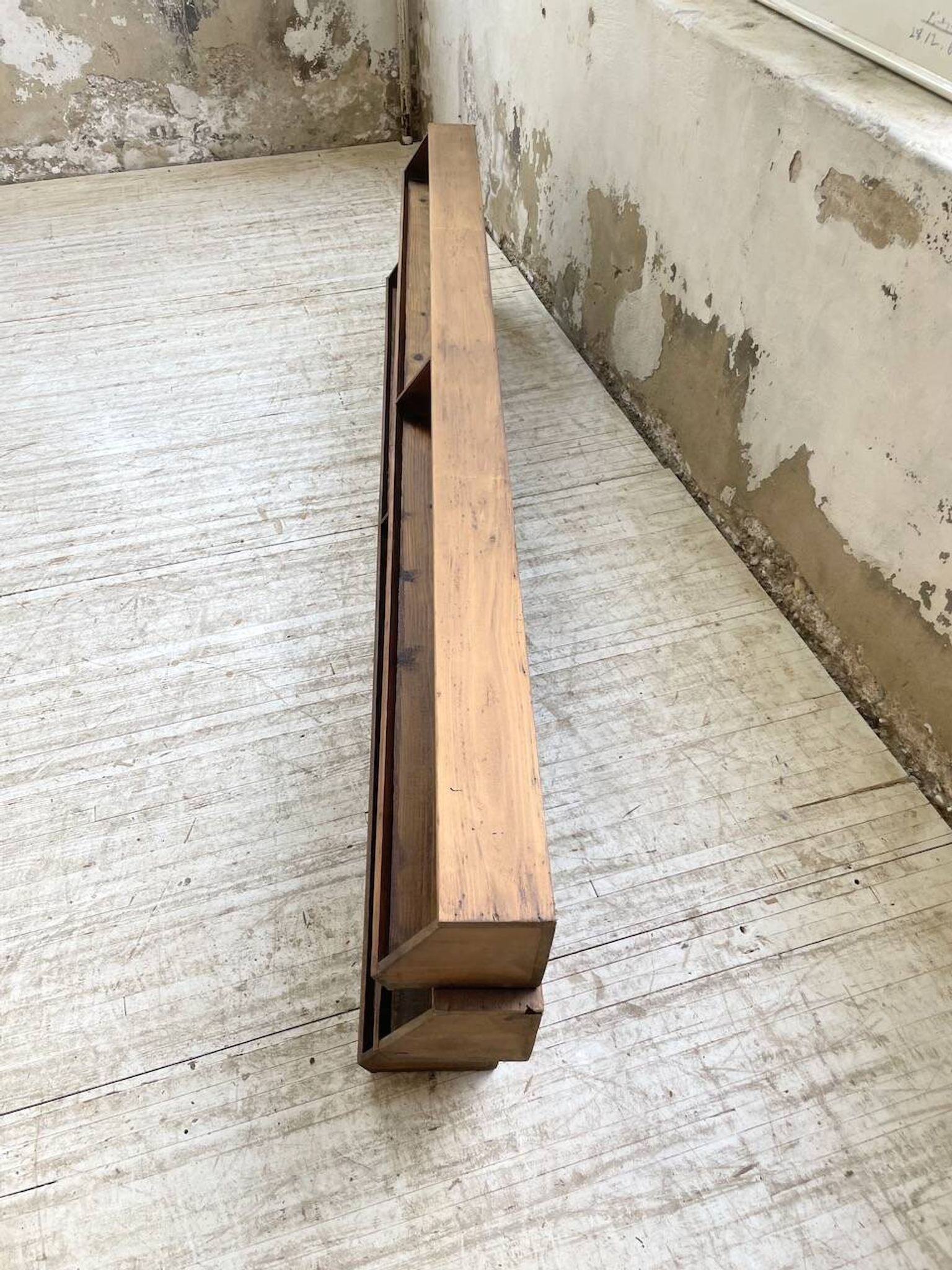 XL wooden wall storage