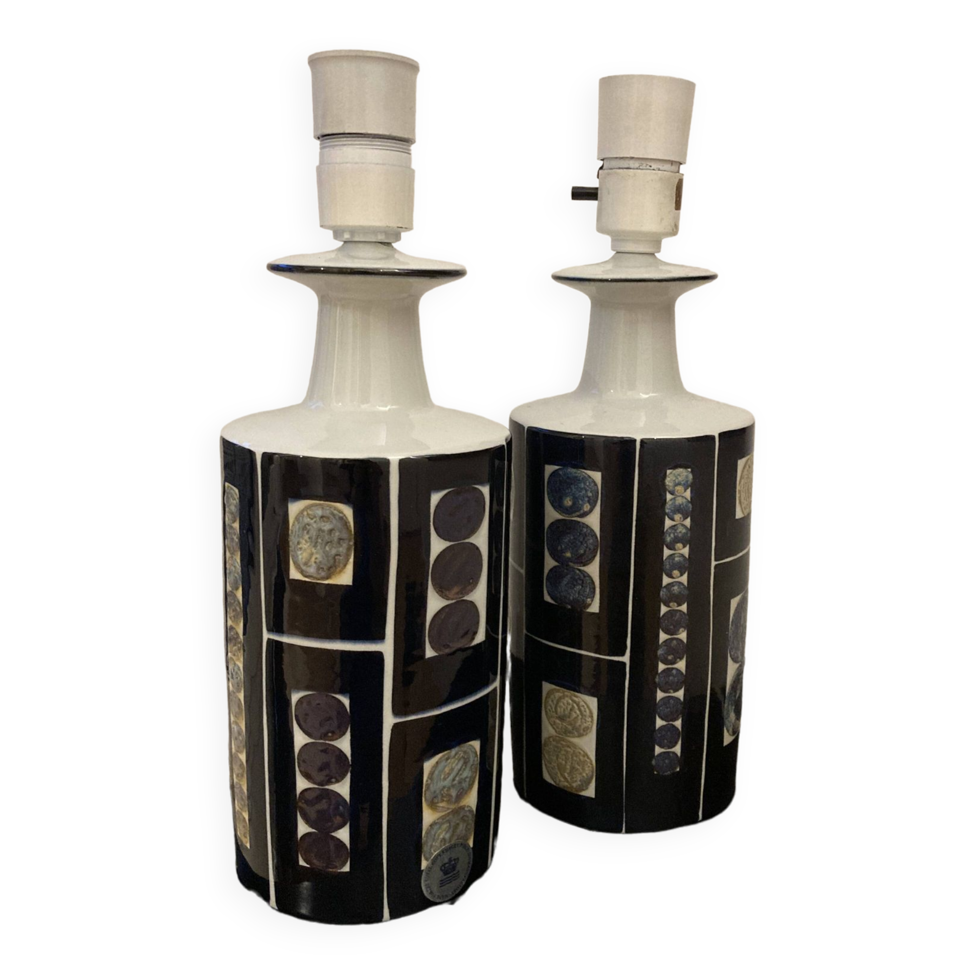 Paire de lampes royal copenhagen
