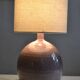 Vintage ceramic lamp by Roland Zobel "Les Cyclades" in Anduze