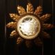 Gold metal wall sconce with cut glass in Hollywood Regency style from the 1960s.