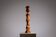 Minimalist abstract handcarved wooden sculpture