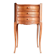 Curved fruitwood chiffonnier in Louis XV style.