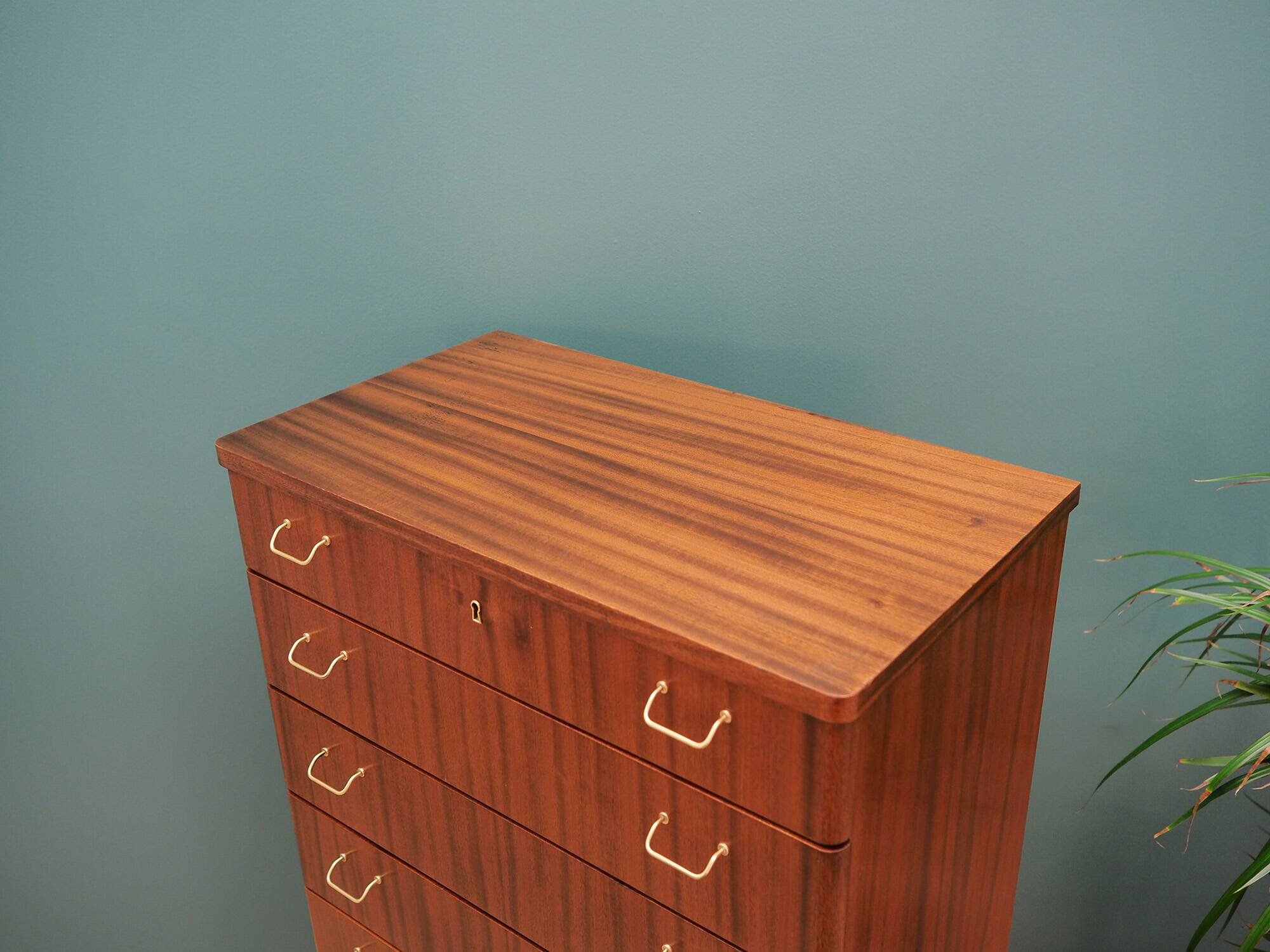 Mahogany chest of drawers, Scandinavian design, 1970s, production: Denmark