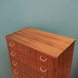 Mahogany chest of drawers, Scandinavian design, 1970s, production: Denmark
