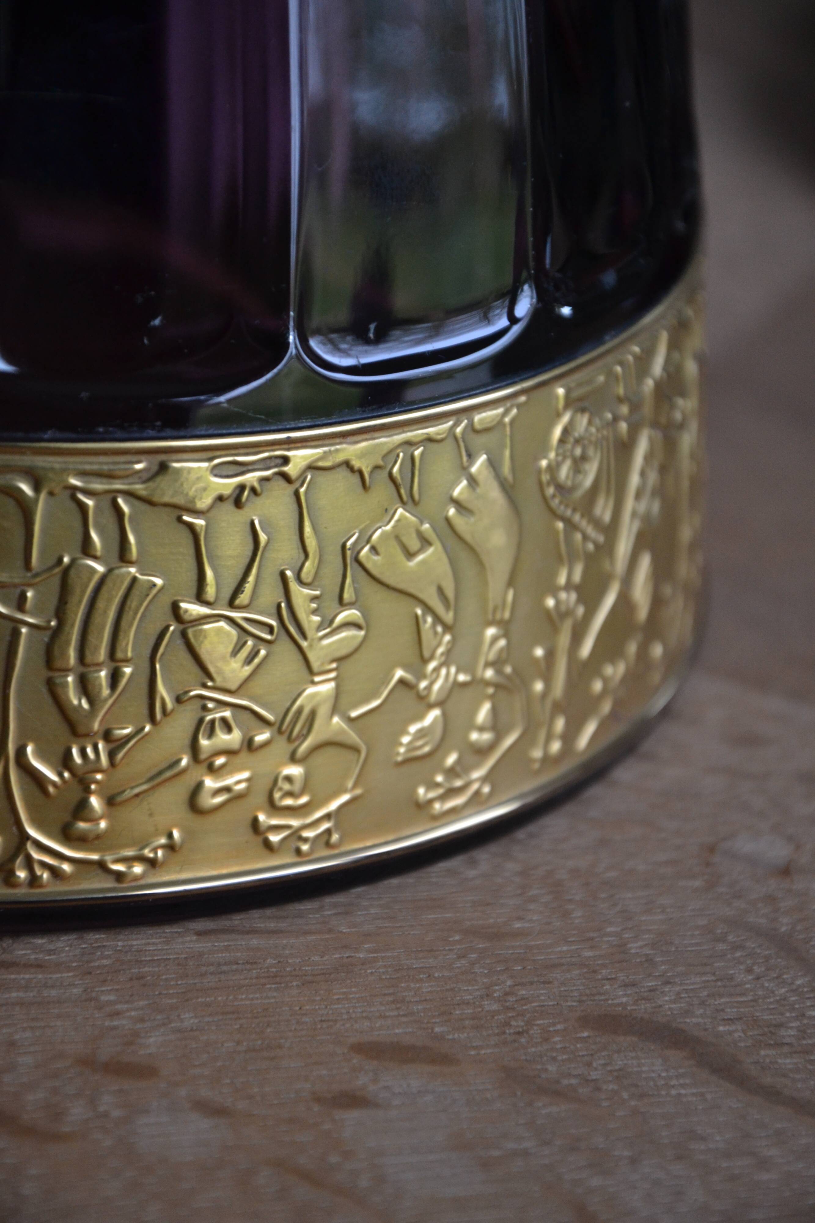 Large ornamental punch bowl/Art Deco pot Amethyst August Walther