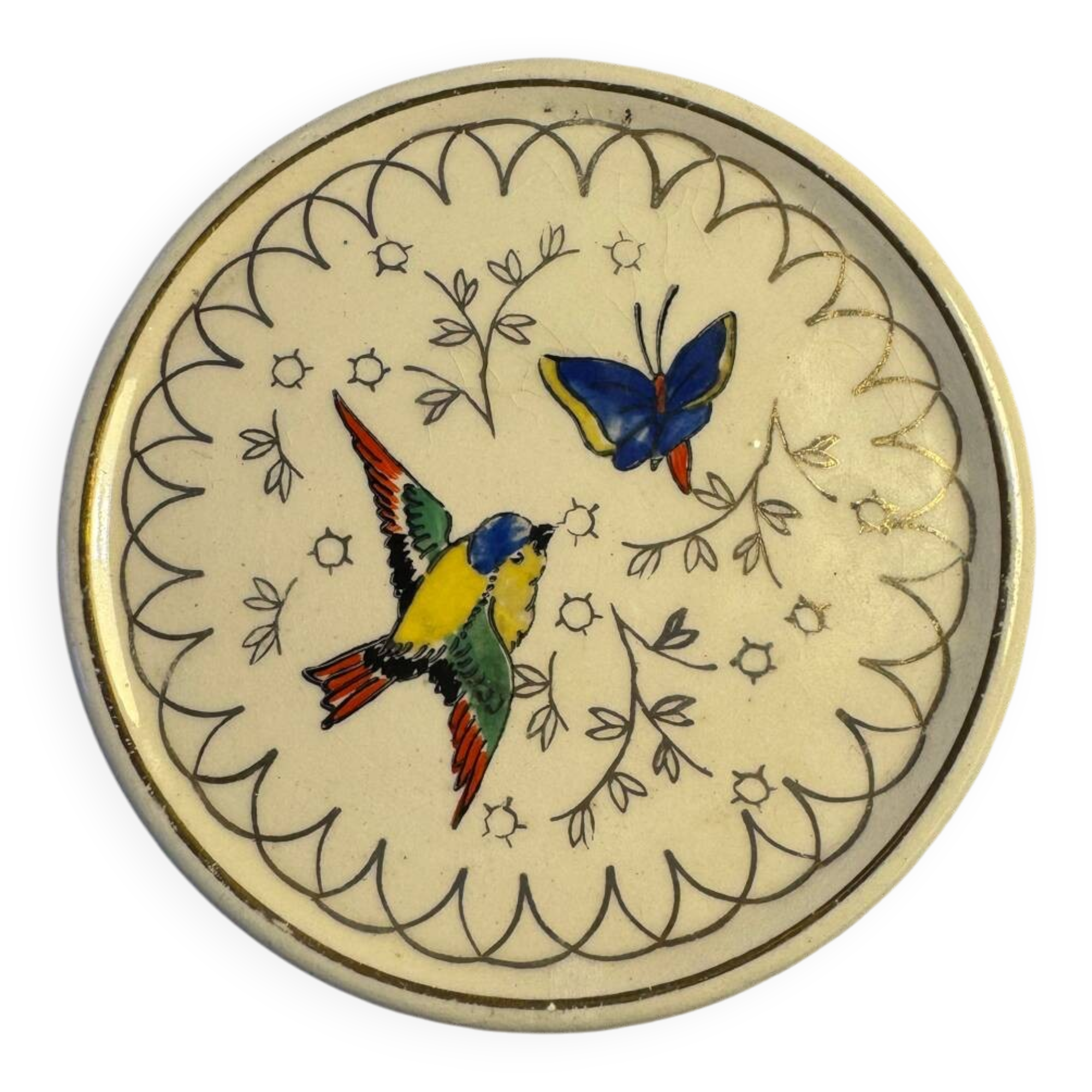 Bottle coaster, Longwy, 20th century