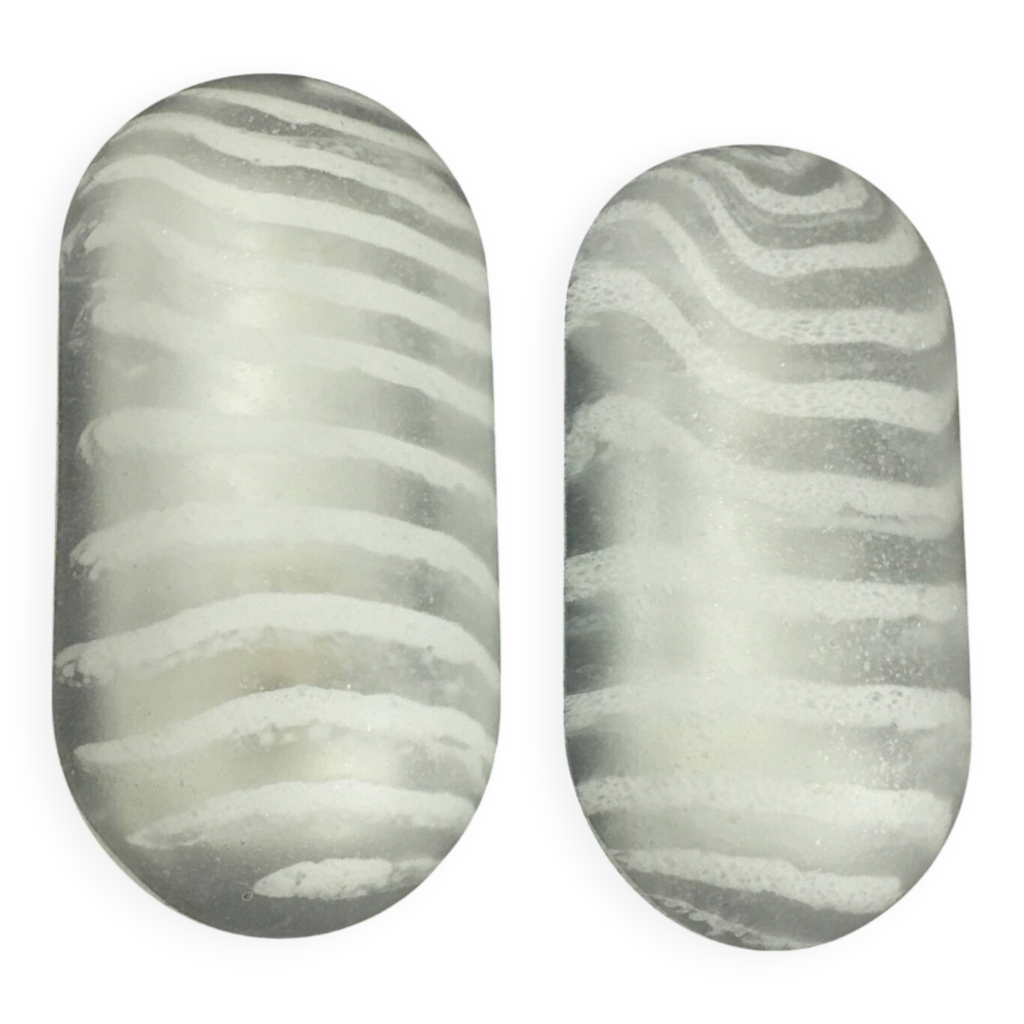 Pair of Modernist Striped Glass Wall Lamps from Peill & Putzler, 1970s