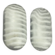 Pair of Modernist Striped Glass Wall Lamps from Peill & Putzler, 1970s