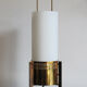 Stilnovo Italian brass glass table lamp 1950s