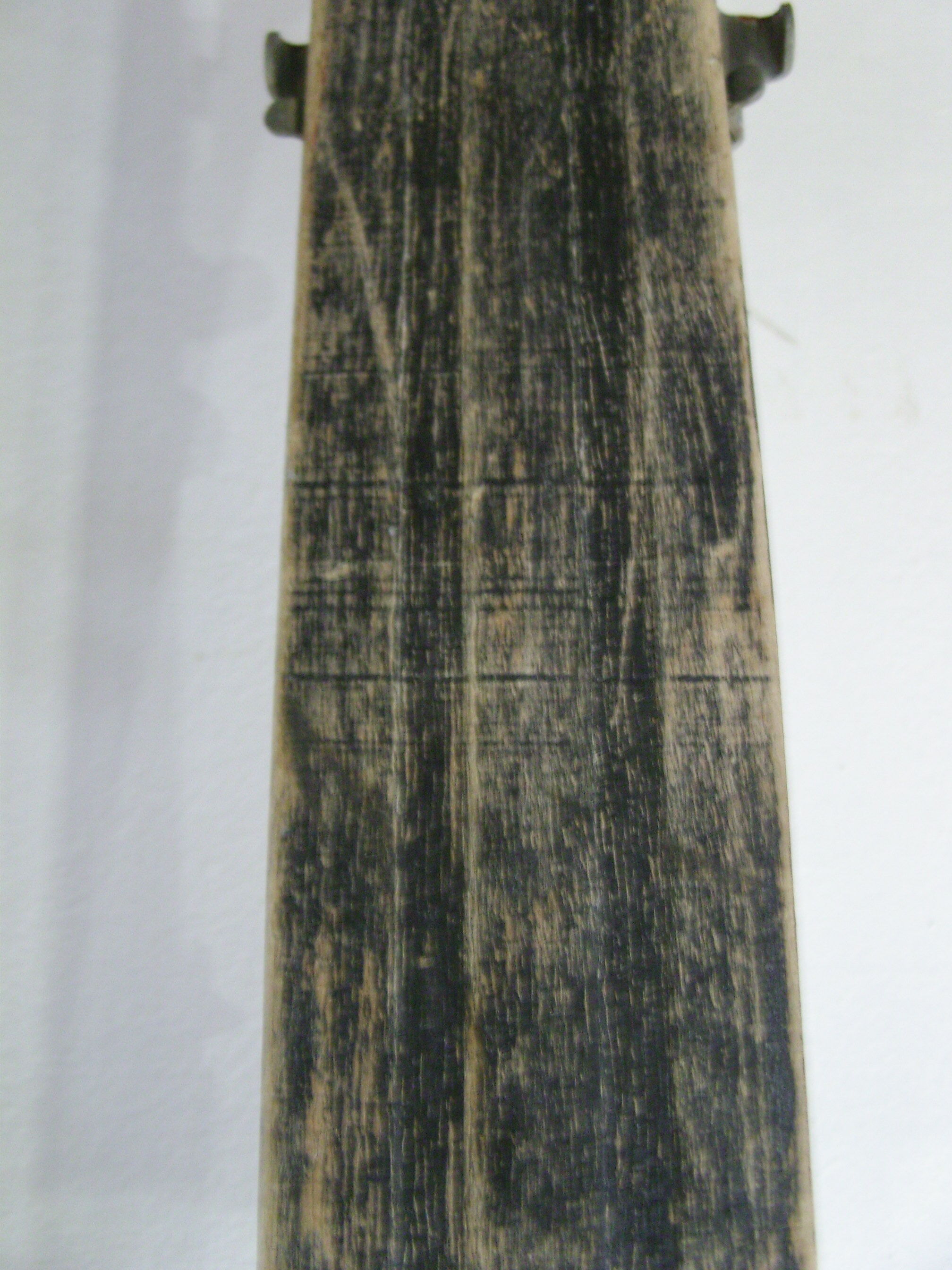 Pair of vintage wooden child skis