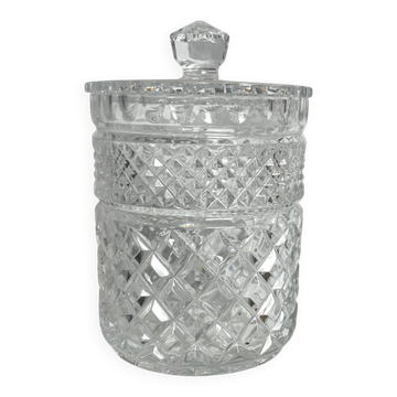 Cut crystal bonbonnière dragée holder from the early 20th century.