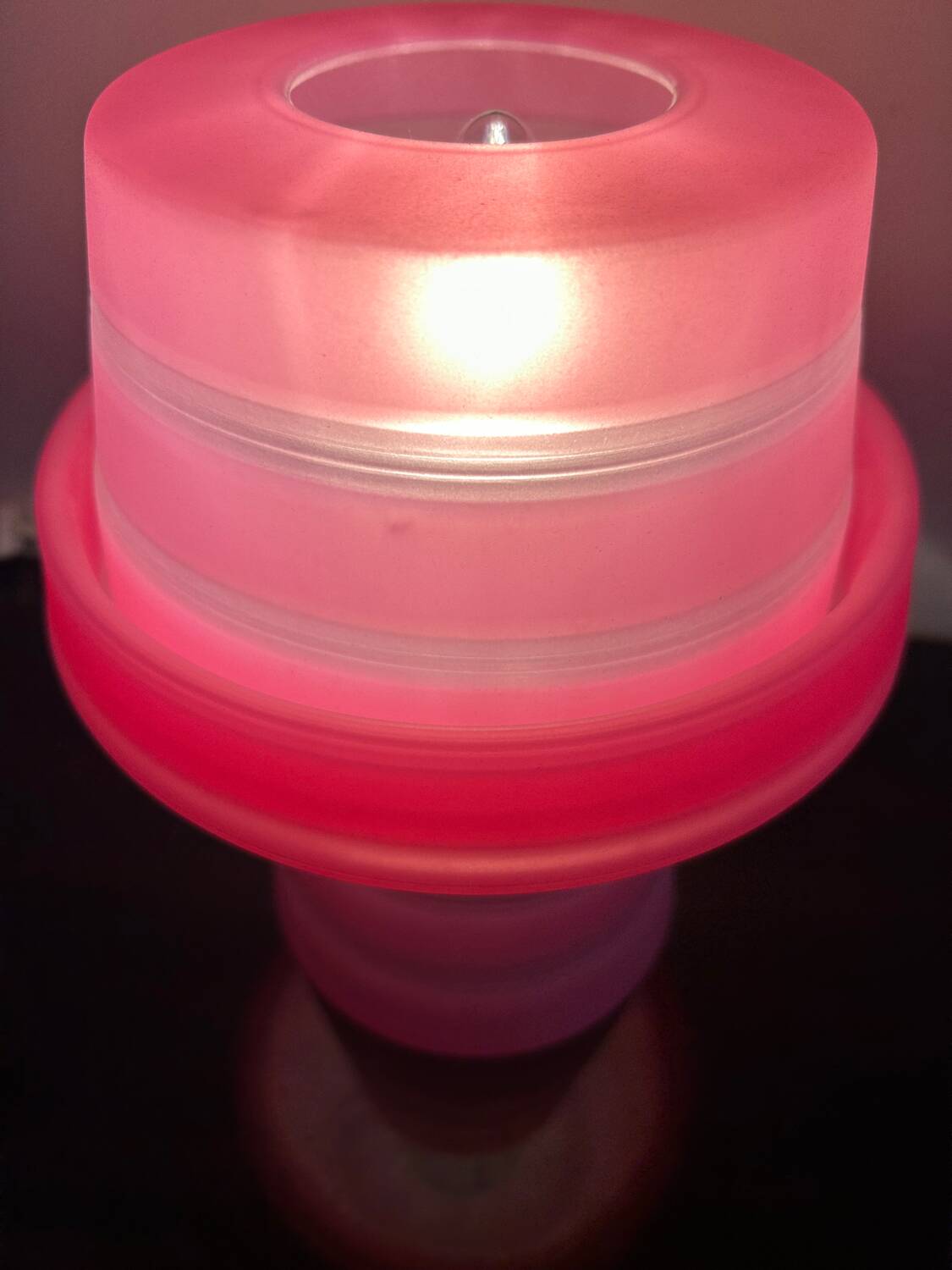 Pink gum night light lamp design from the 2000s