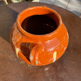 Ancient terracotta pottery jar