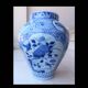 Japanese Edo ble and white vase