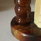Vintage onyx birds bedside lamp